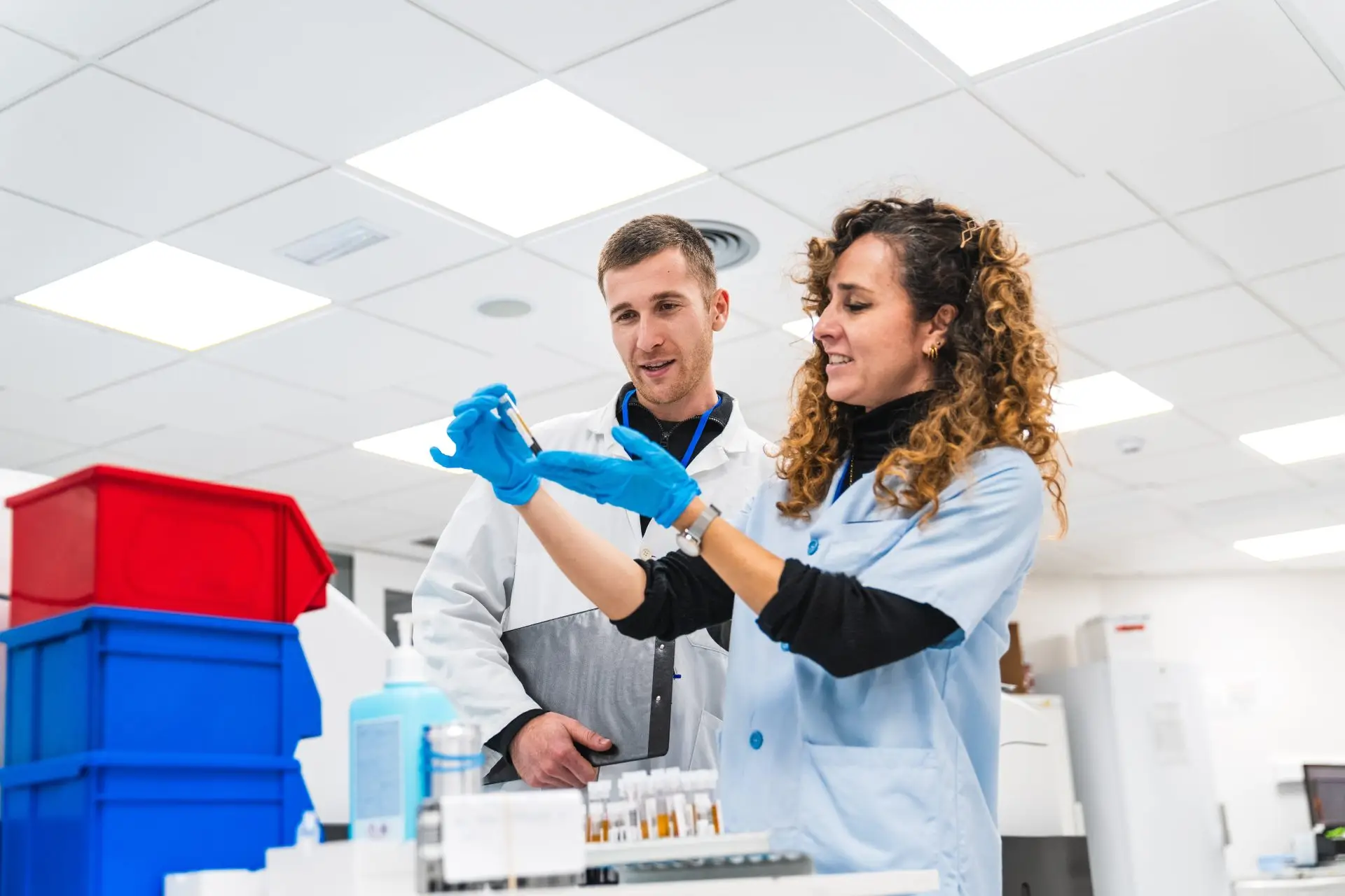 What is the process of sample management?